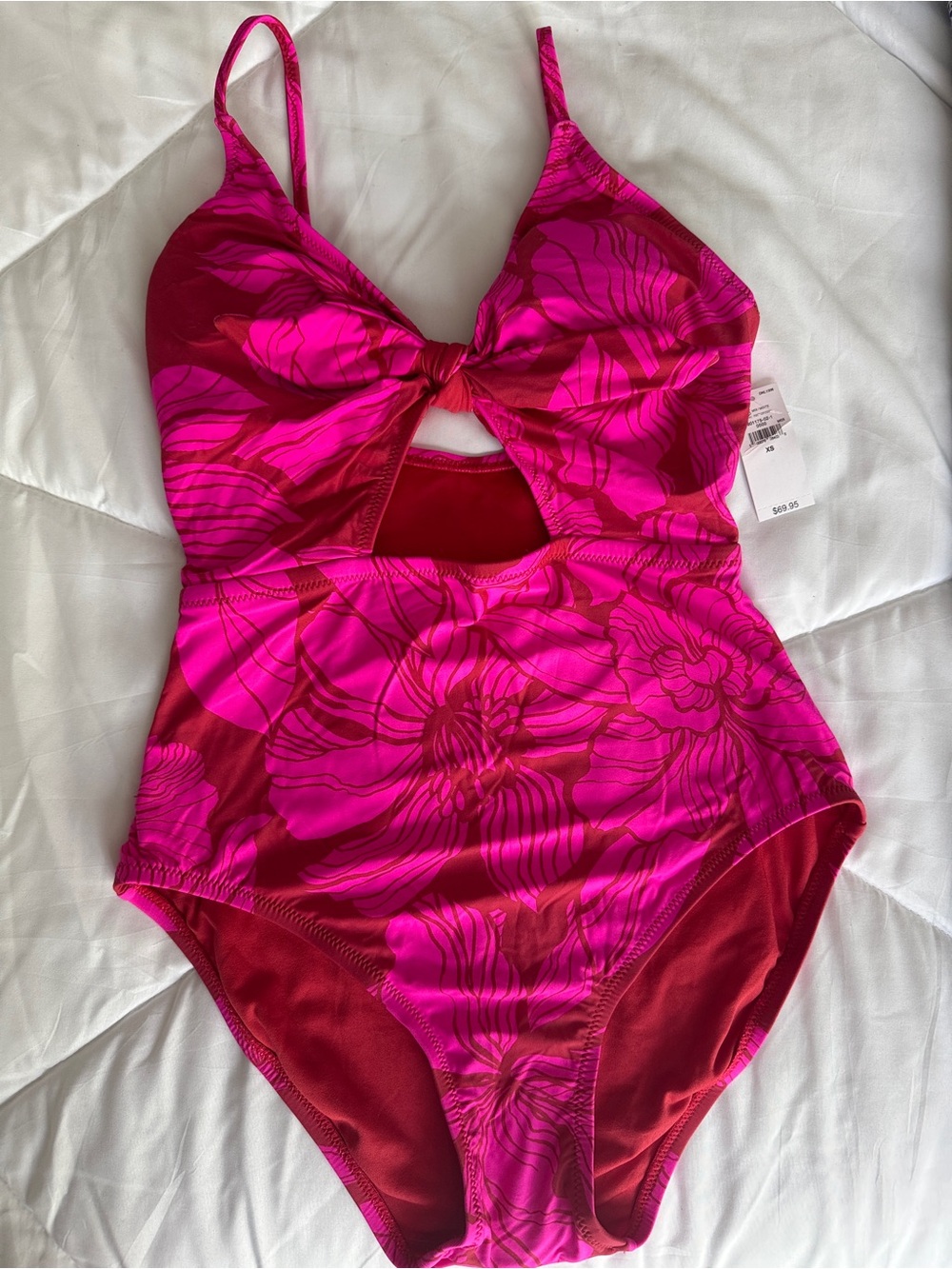 Gap women’s one piece floral bathing suit swimwear XS NWT